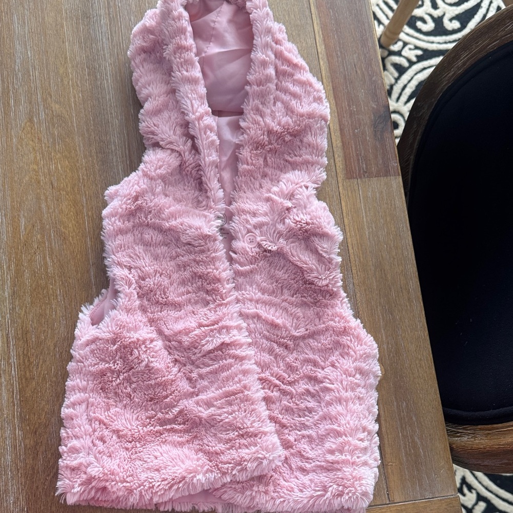 Wonderkids Pink Fuzzy Vest